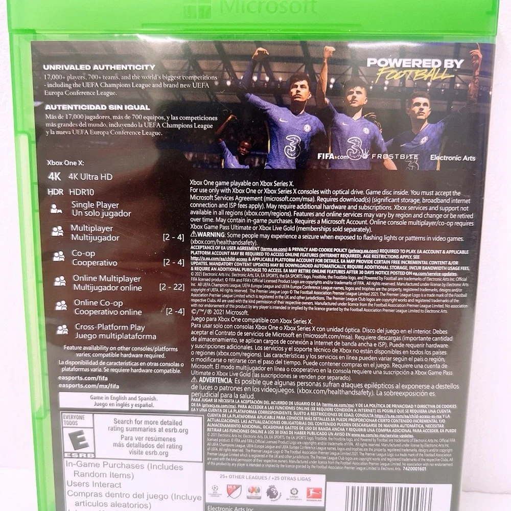 NWOT! FIFA 22 Game -‎ Microsoft Xbox One / Xbox Series X